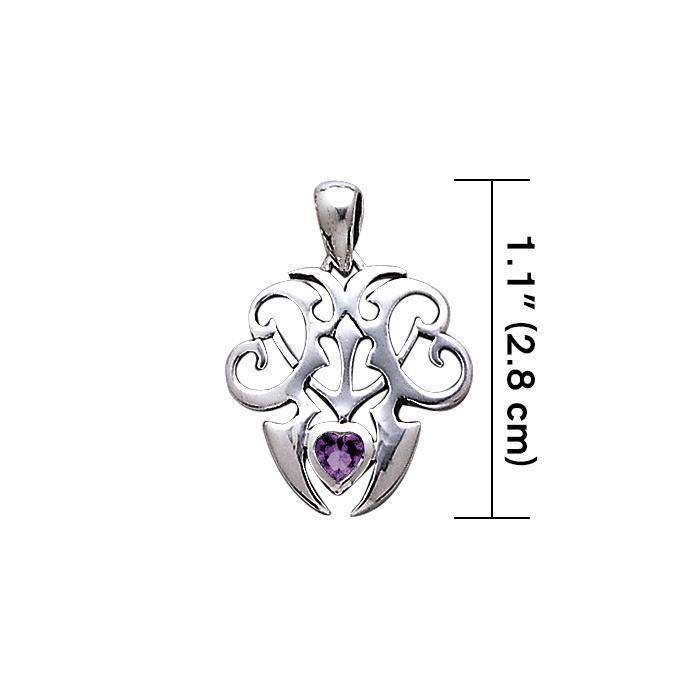 Skull Anchor Silver Pendant TP3064