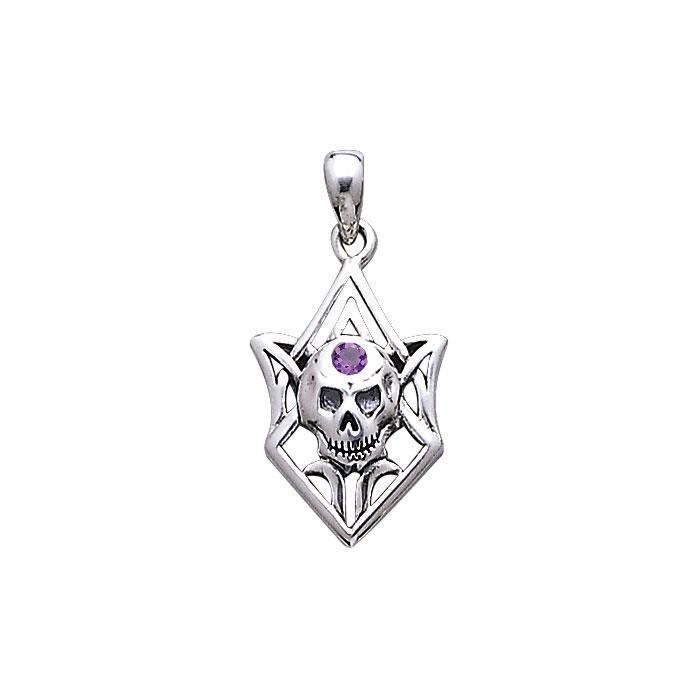 Tribal Skull Silver Pendant TP3069