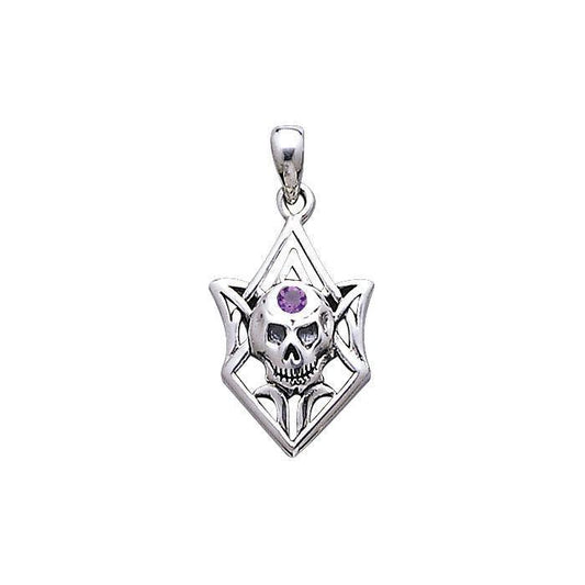 Tribal Skull Silver Pendant TP3069