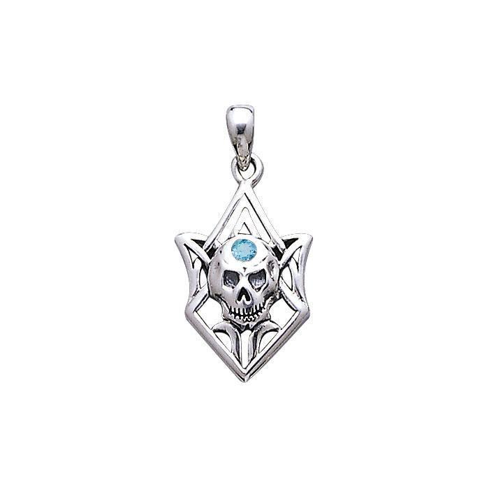 Tribal Skull Silver Pendant TP3069