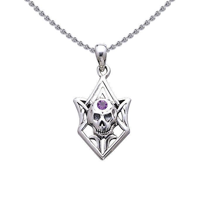 Tribal Skull Silver Pendant TP3069