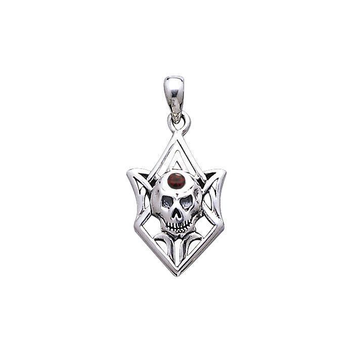 Tribal Skull Silver Pendant TP3069