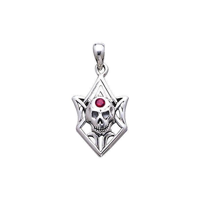 Tribal Skull Silver Pendant TP3069