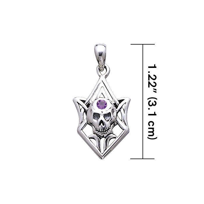 Tribal Skull Silver Pendant TP3069