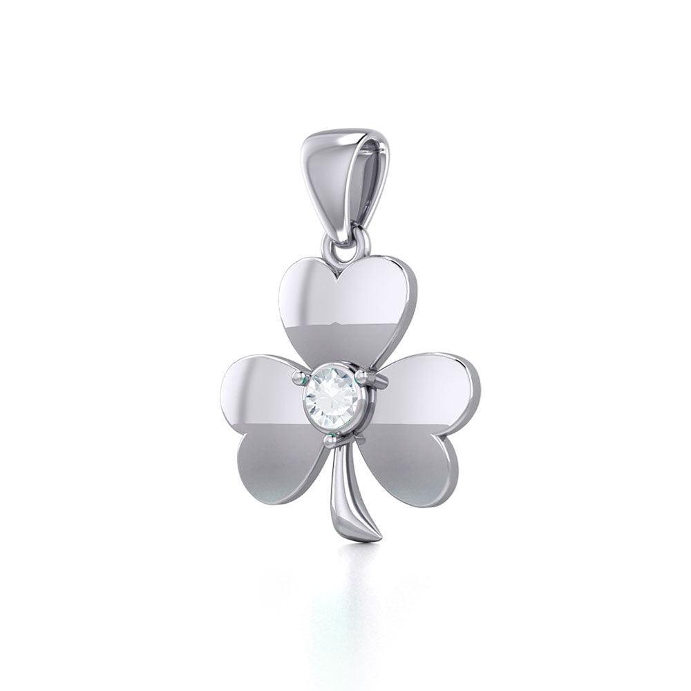 Celtic Shamrock Silver Pendant TP3104