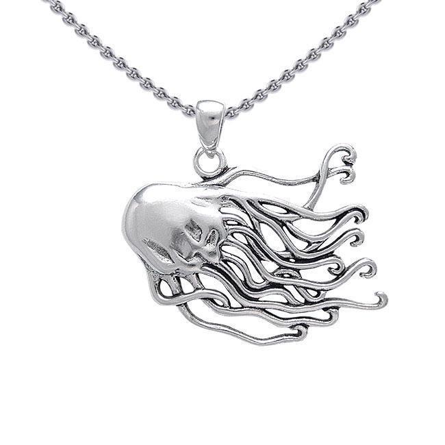 Jellyfish Sterling Silver Pendant TP3118