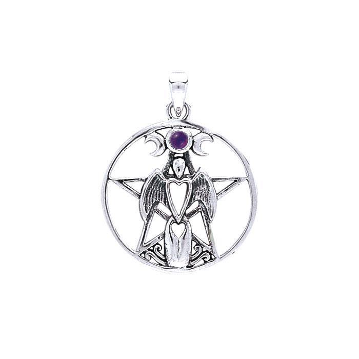 Guardian Angel Triple Moon The Star Pendant TP3128