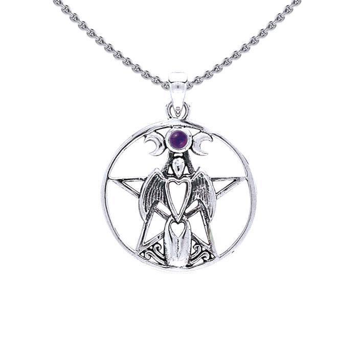 Guardian Angel Triple Moon The Star Pendant TP3128