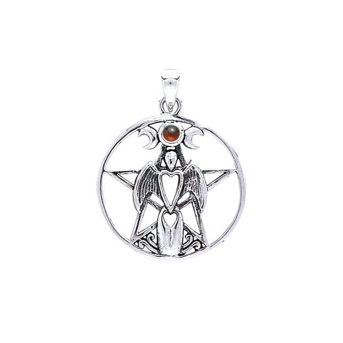 Guardian Angel Triple Moon The Star Pendant TP3128