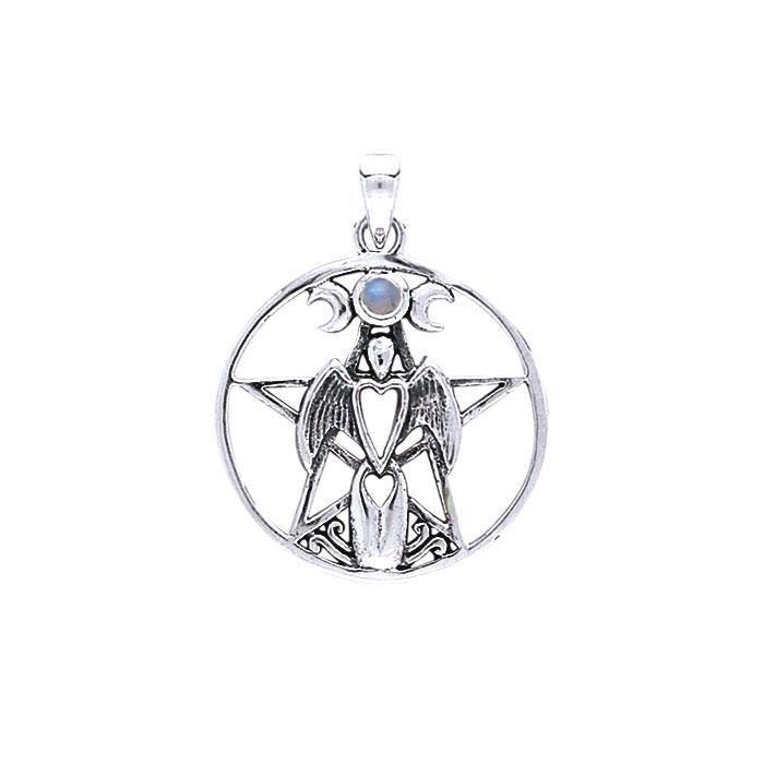 Guardian Angel Triple Moon The Star Pendant TP3128