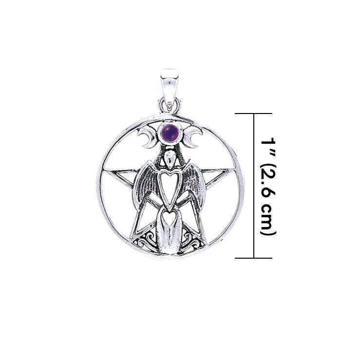 Guardian Angel Triple Moon The Star Pendant TP3128