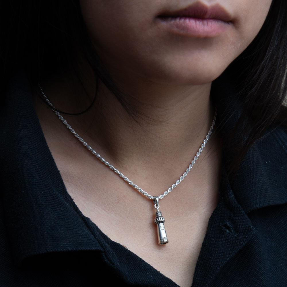 Antarctic Lighthouse ~ Sterling Silver Jewelry Pendant TP3156 - Wholesale Jewelry