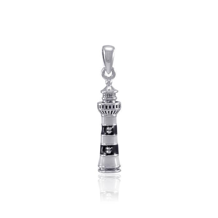 Bodie Island Lighthouse ~ Sterling Silver Jewelry Pendant TP3169