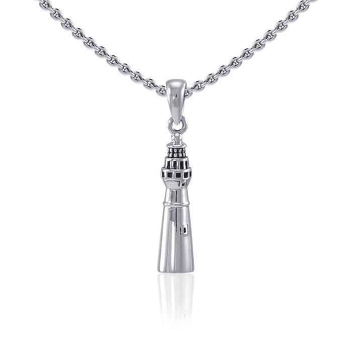 Portland Head Lighthouse ~ Sterling Silver Jewelry Pendant TP3181