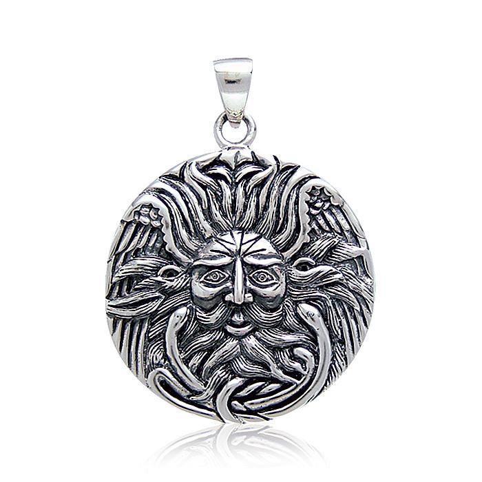Sun God Medallion Pendant by Oberon Zell TP3199