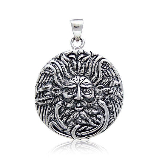 Sun God Medallion Pendant by Oberon Zell TP3199
