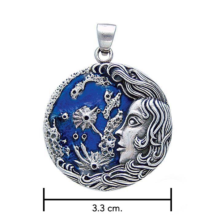 Moon Goddess Sterling Silver Pendant By Oberon Zell TP3202