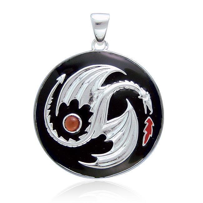 Yin Yang Dragon Pendant TP3207