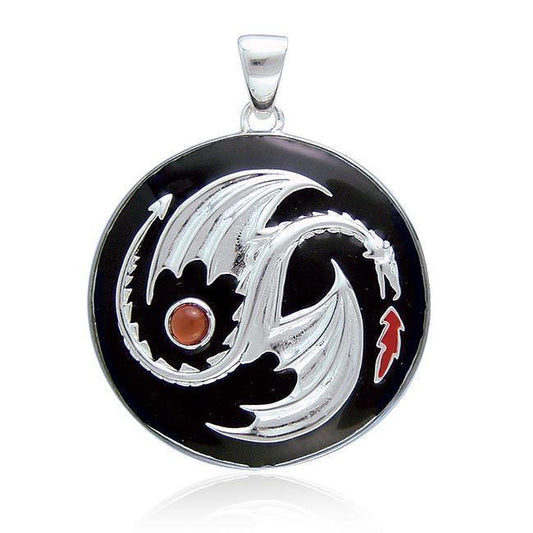 Yin Yang Dragon Pendant TP3207