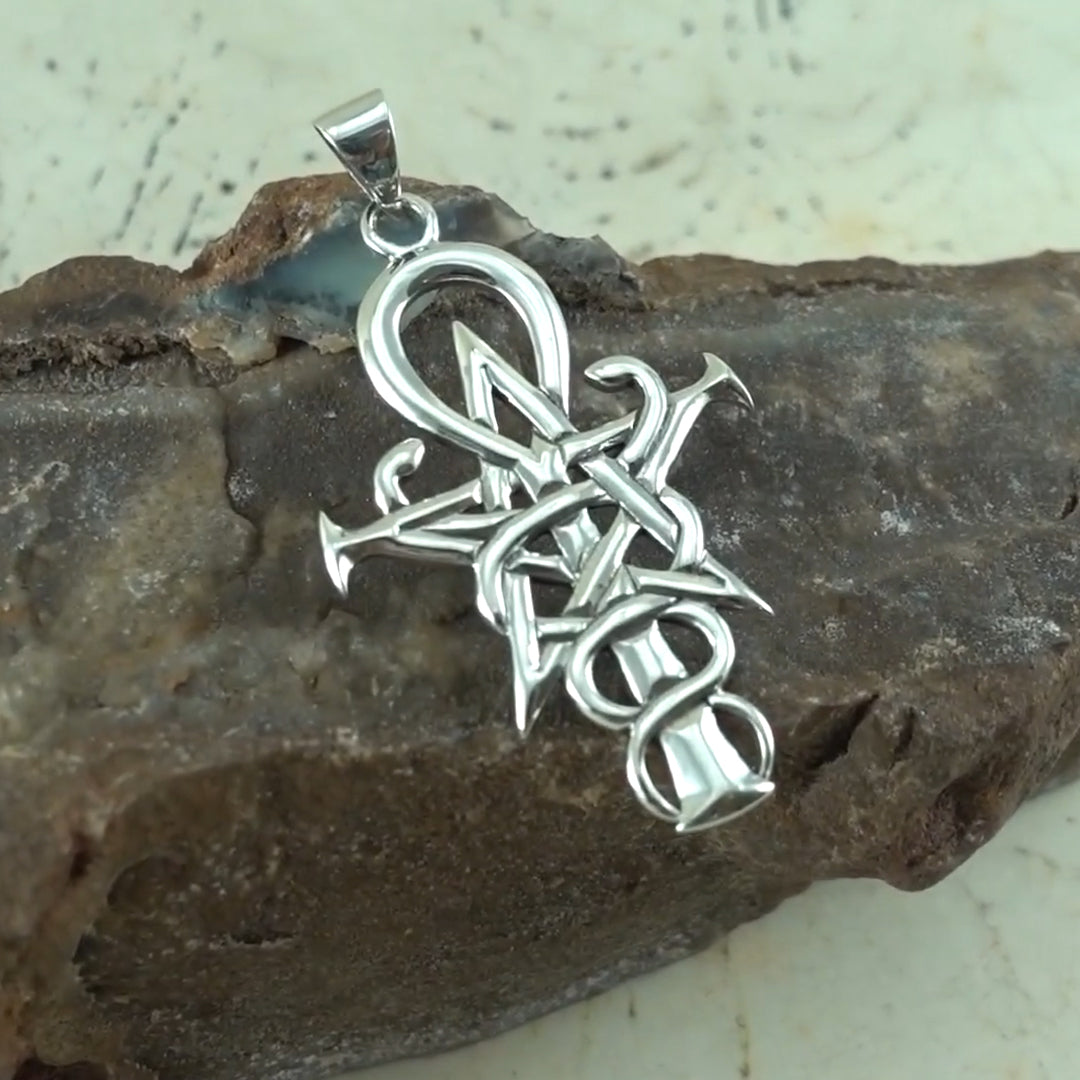Wizardry Symbol Sterling Silver Pendant by Oberon Zell  TP3209