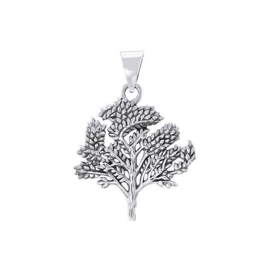 Leaf Sterling Silver Pendant TP3217
