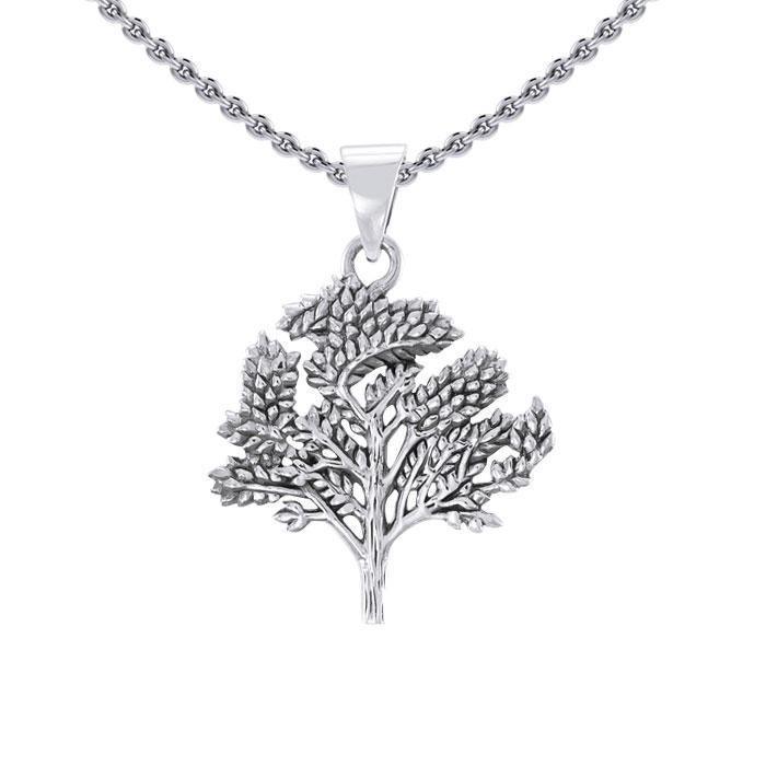 Leaf Sterling Silver Pendant TP3217