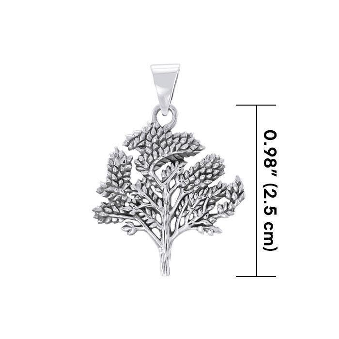 Leaf Sterling Silver Pendant TP3217