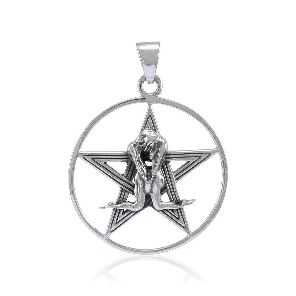 Silver Pentagram Pentacle Pendant TP3229
