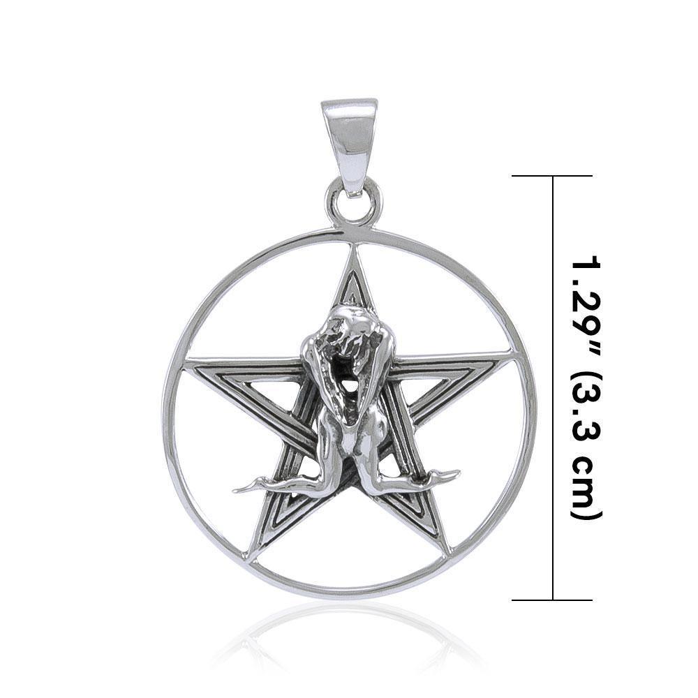Silver Pentagram Pentacle Pendant TP3229