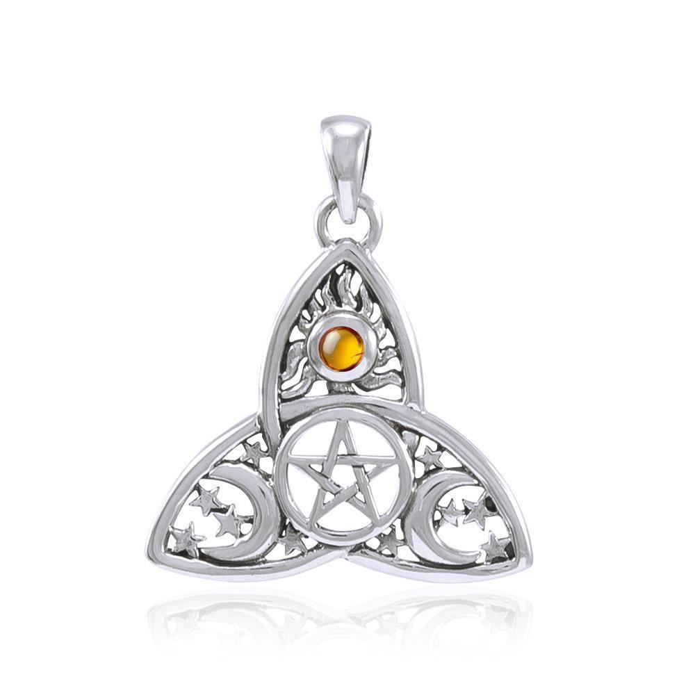 I dream beyond…beyond the Sun, the Moon and the Stars in a Pentagram Pendant TP3268