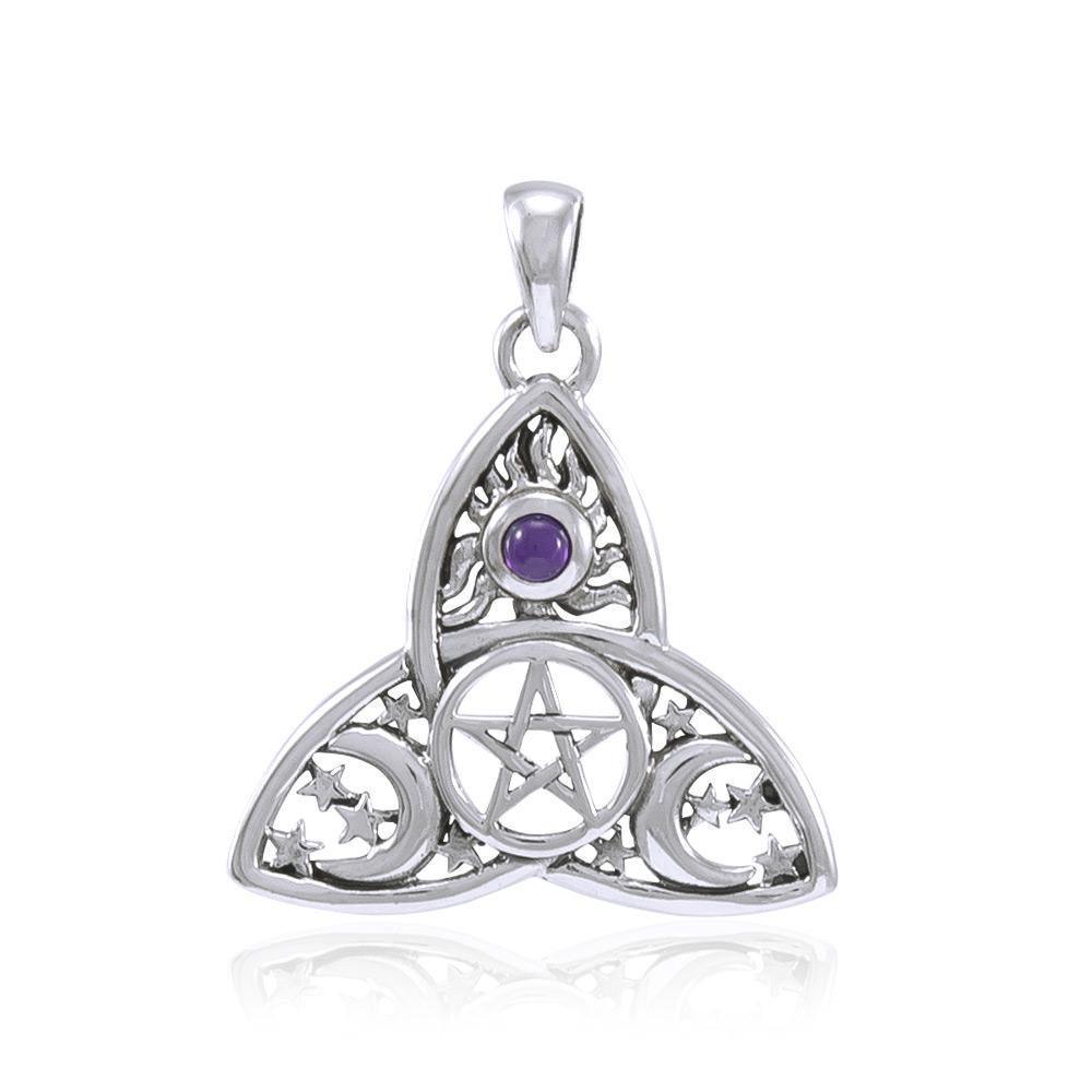I dream beyond…beyond the Sun, the Moon and the Stars in a Pentagram Pendant TP3268