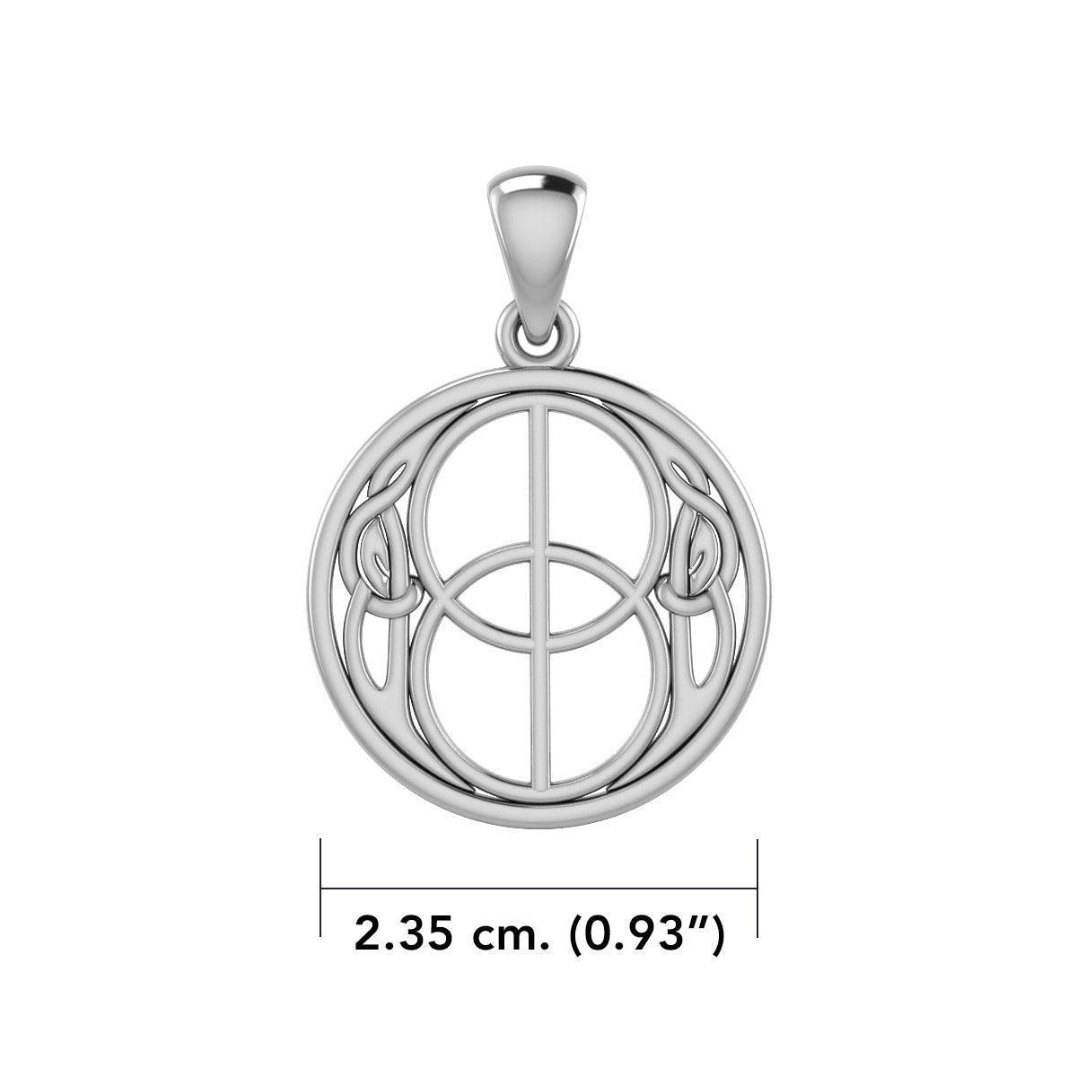 Beyond the sacred and real ~ Sterling Silver Jewelry Chalice Well Pendant TP3272 - Wholesale Jewelry