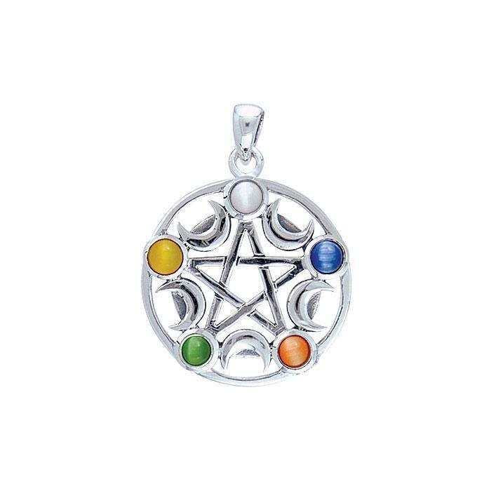 Silver Pentagram Pentacle Pendant TP3275
