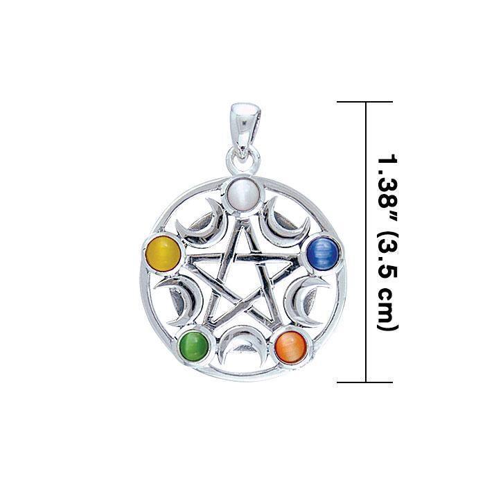 Silver Pentagram Pentacle Pendant TP3275