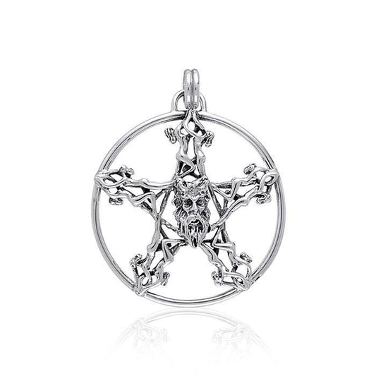 Silver Pentagram Pentacle Pendant TP3299