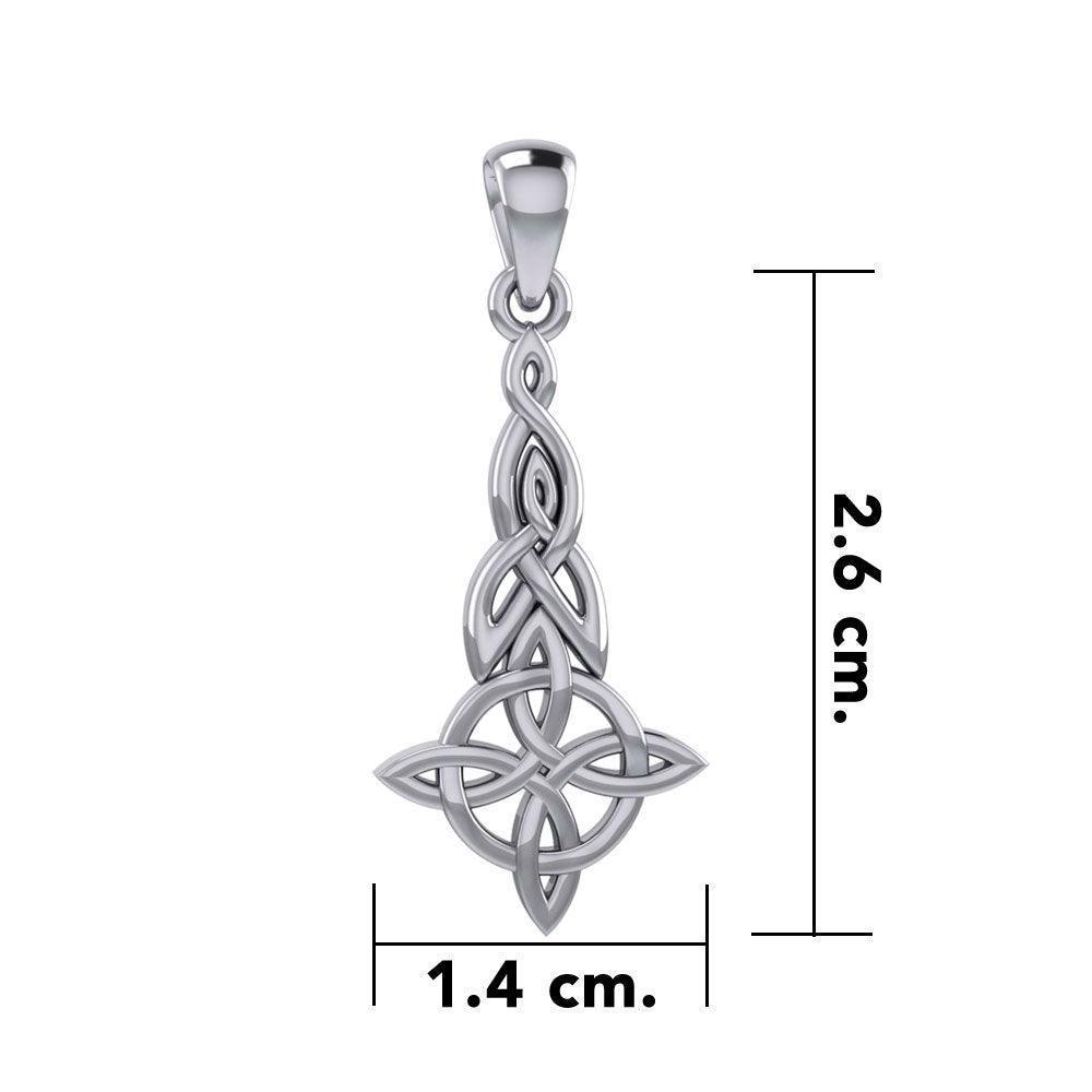 Celtic Knots Quaternary Knot Pendant TP3329