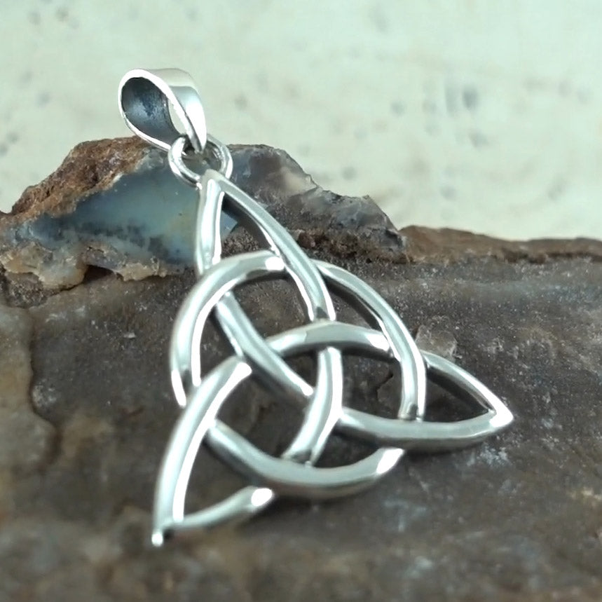 The Divine Power of Triquetra Sterling Silver Pendant TP3378