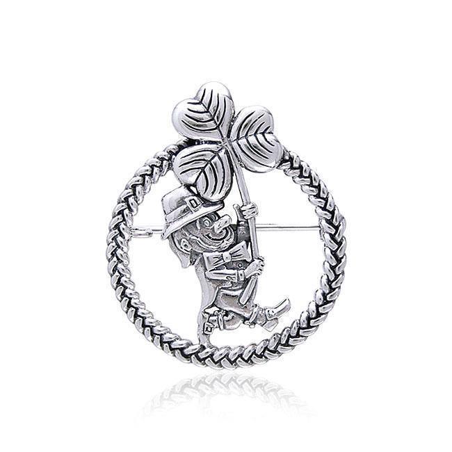 Leprechaun Shamrock Pendant TP3424