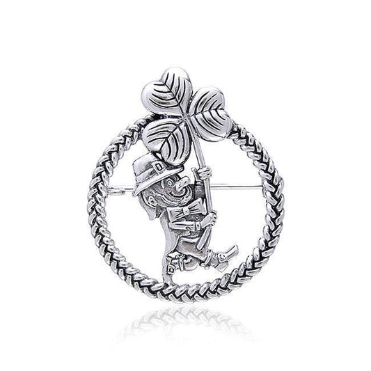 Leprechaun Shamrock Pendant TP3424