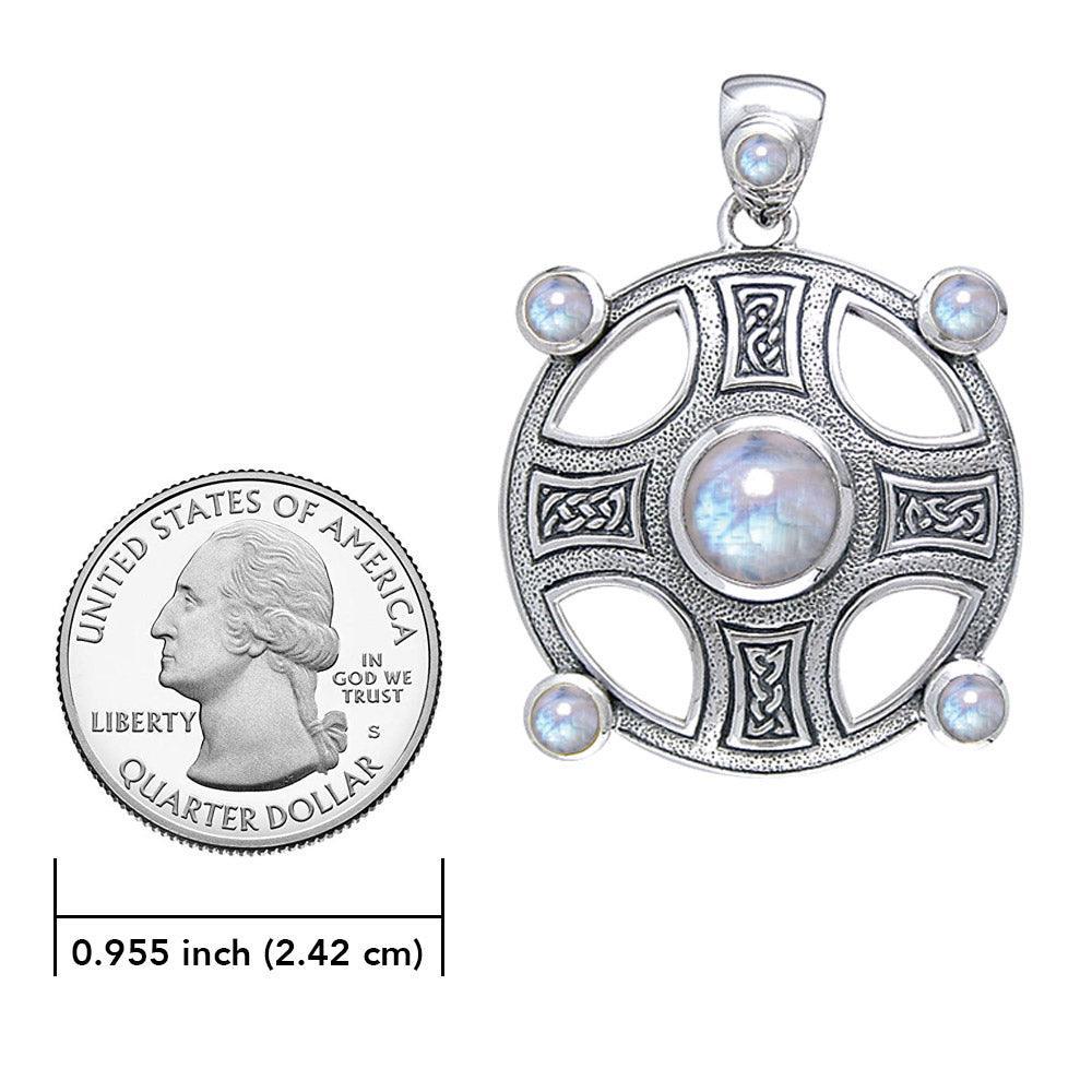 Celtic Knot Elemental Shield Pendant with Chain Set TSE854 - peterstone.dropshipping