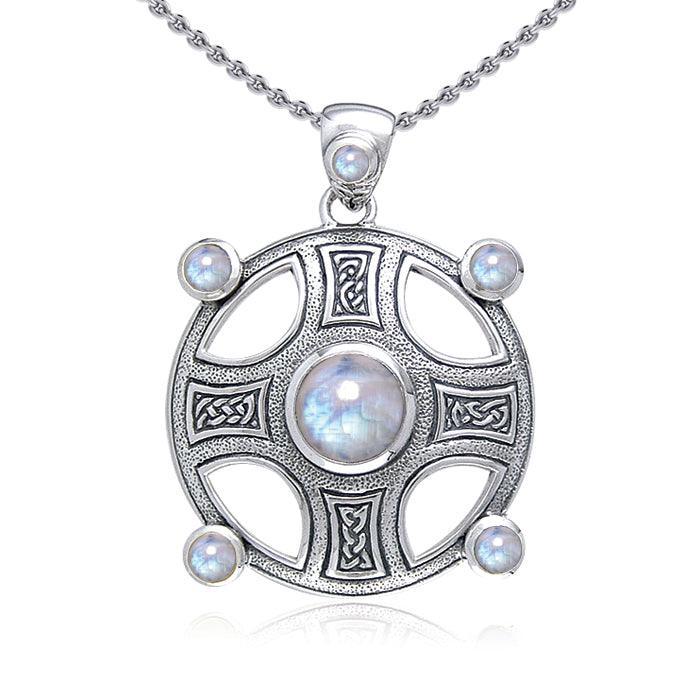 Celtic Knot Elemental Shield Pendant with Chain Set TSE854 - peterstone.dropshipping