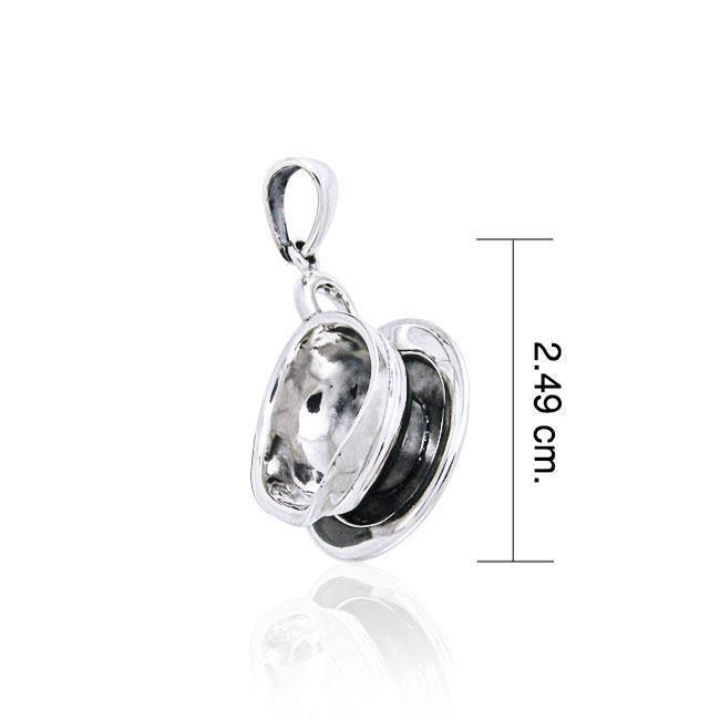 Coffee Creamer Cup Silver Pendant TP348