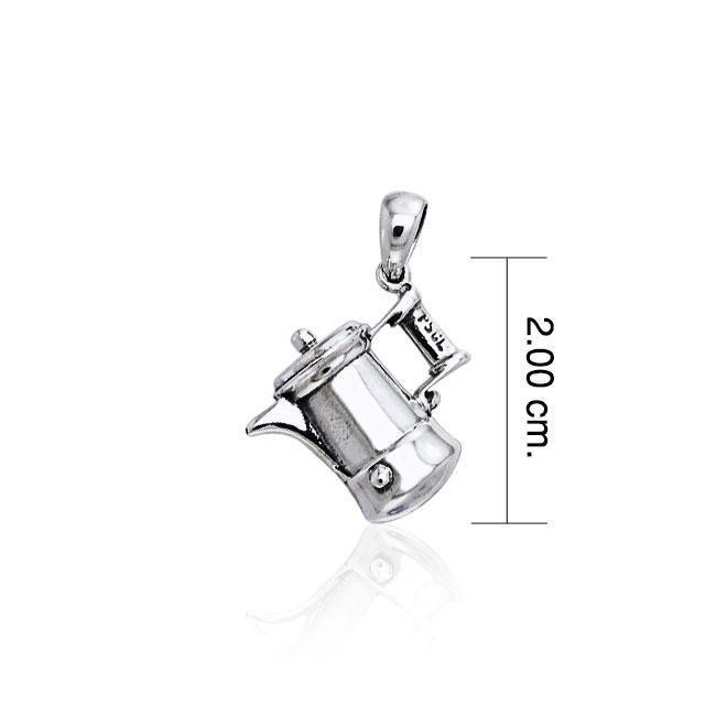 Coffee or Teapot Silver Pendant TP349