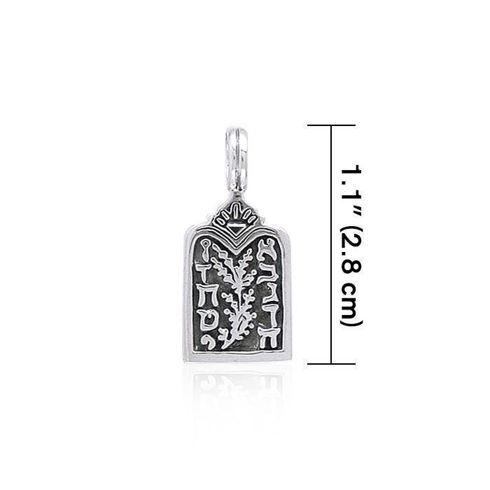 Ten Commandments Silver Pendant TP3536