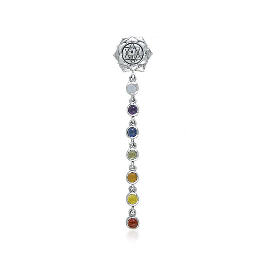 Silver and Gems Chakra Life Force Pendant TP3574