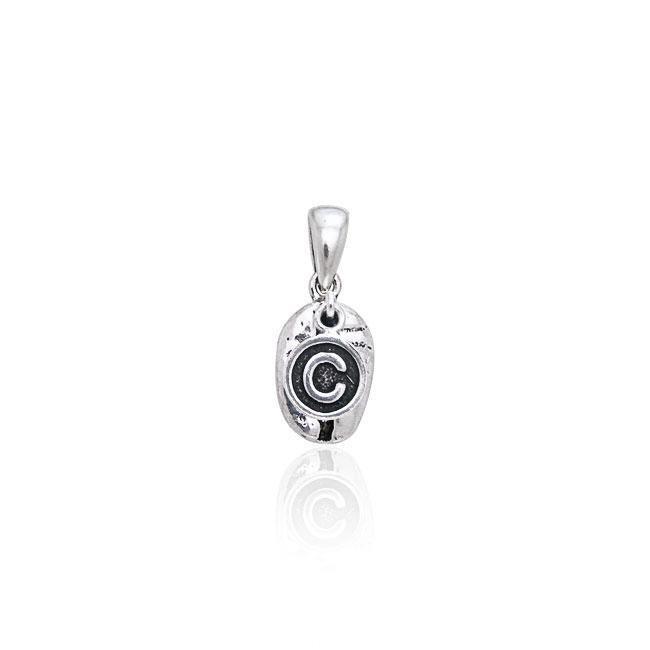 Copyright on Coffee Bean Silver Pendant TP403