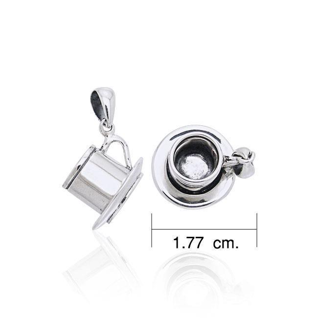 Coffee Cup Set Silver Pendant TP449