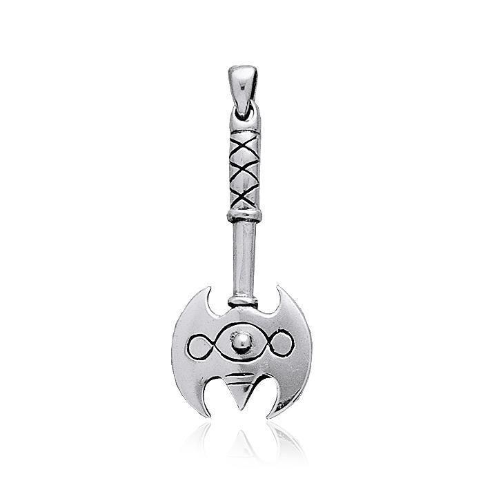 Battle Axe Silver Pendant TP525