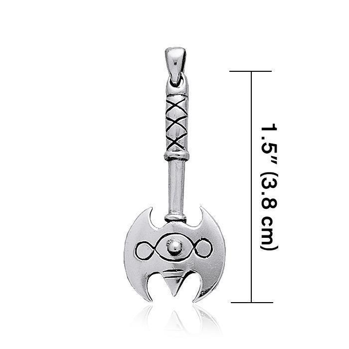 Battle Axe Silver Pendant TP525
