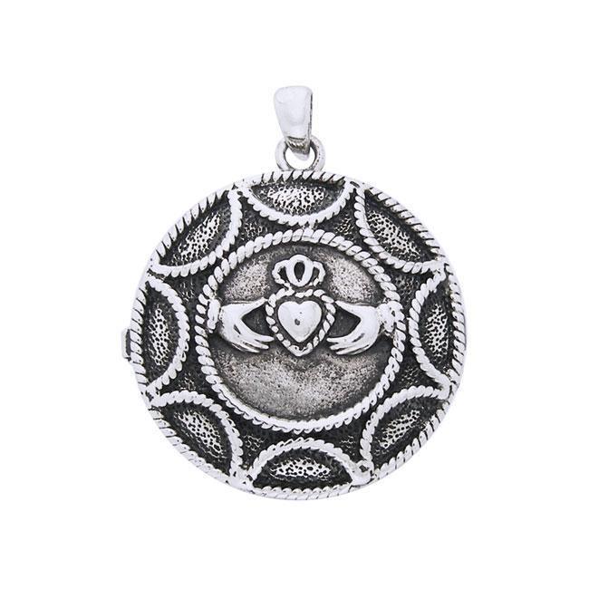 Sun Claddagh Locket Pendant TP766
